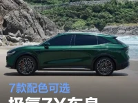 极氪7X车身颜色公布 7款配色可选将于年内上市